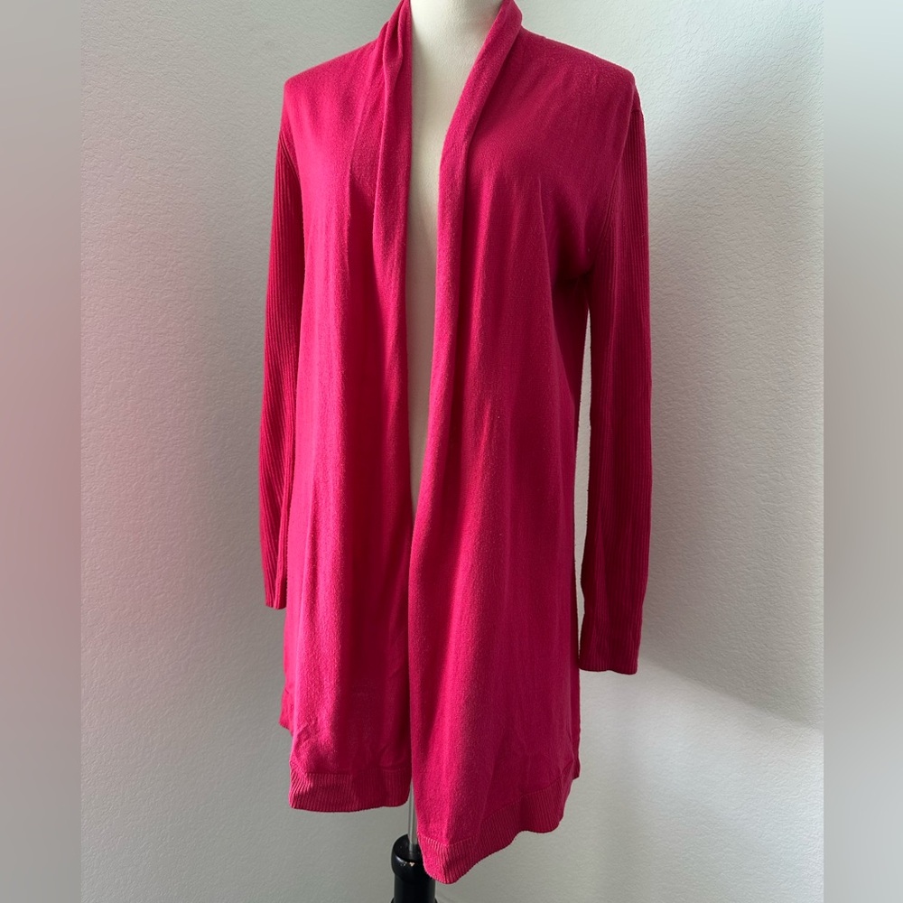 Verve Ami Fuchsia Open Front Cardigan